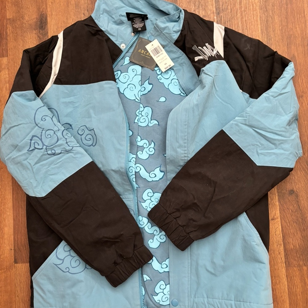 NWT Netflix Arcane League of Legends Jinx ColorBlock Boxlunch Windbreaker Jacket